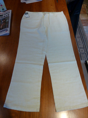 Super comfortable white mens linen pants,  Size 38 BNWT